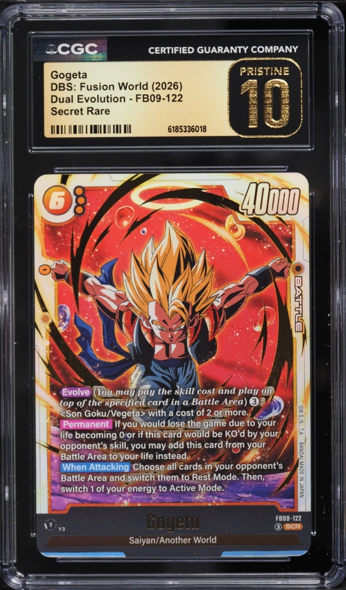 2026 Dragon Ball Super Fusion World Dual Evolution Gogeta SCR CGC 10 PRISTINE